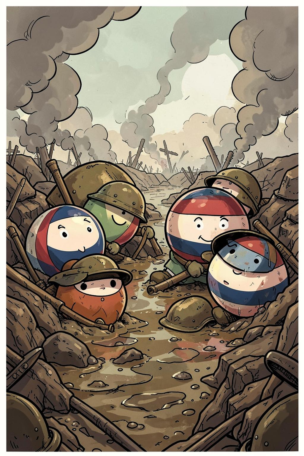 Póster de Guerra de Balls